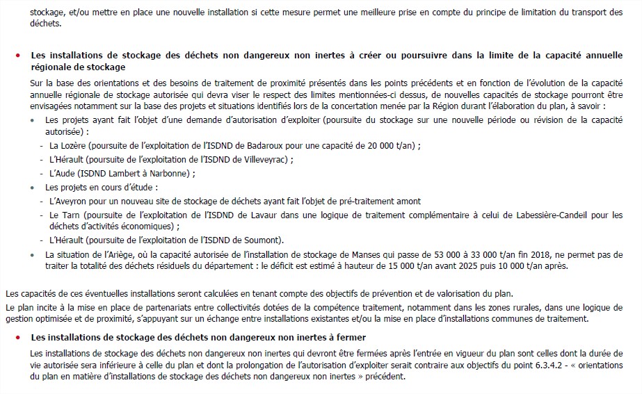 préconisation Occitanie ISDND 2